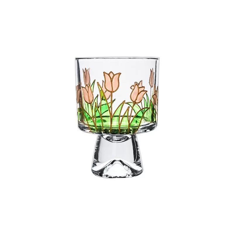 Ly Thuỷ Tinh Hoa Tulip Phong Cách Bắc Âu