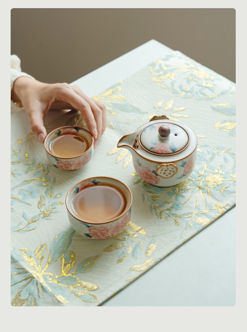 Bộ Ấm Mẫu Đơn Cổ Điển