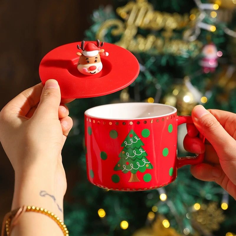 Cốc Christmas Kèm Nắp