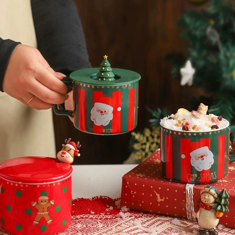 Cốc Christmas Kèm Nắp