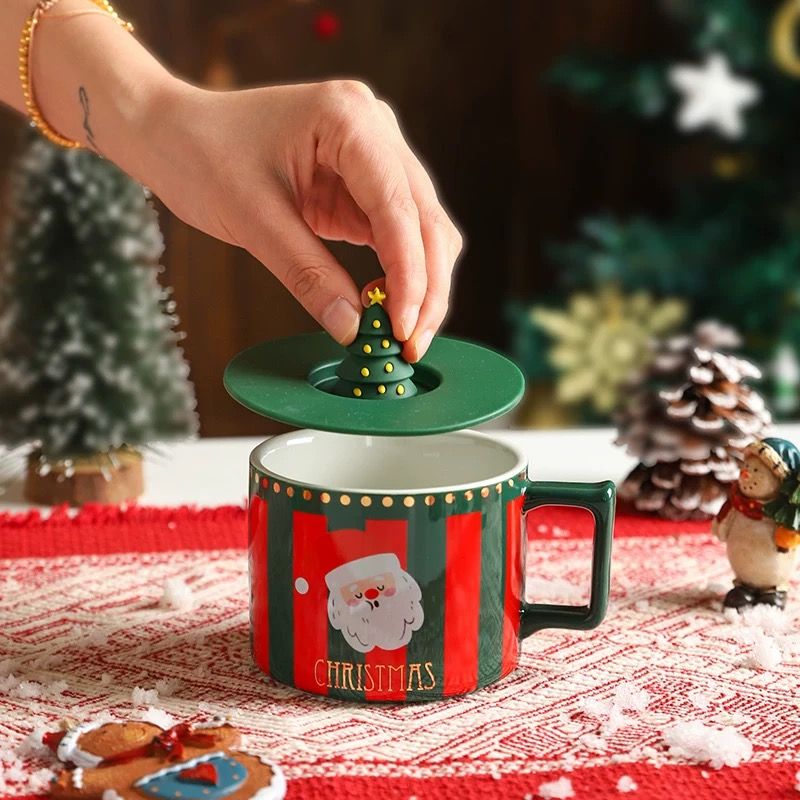 Cốc Christmas Kèm Nắp