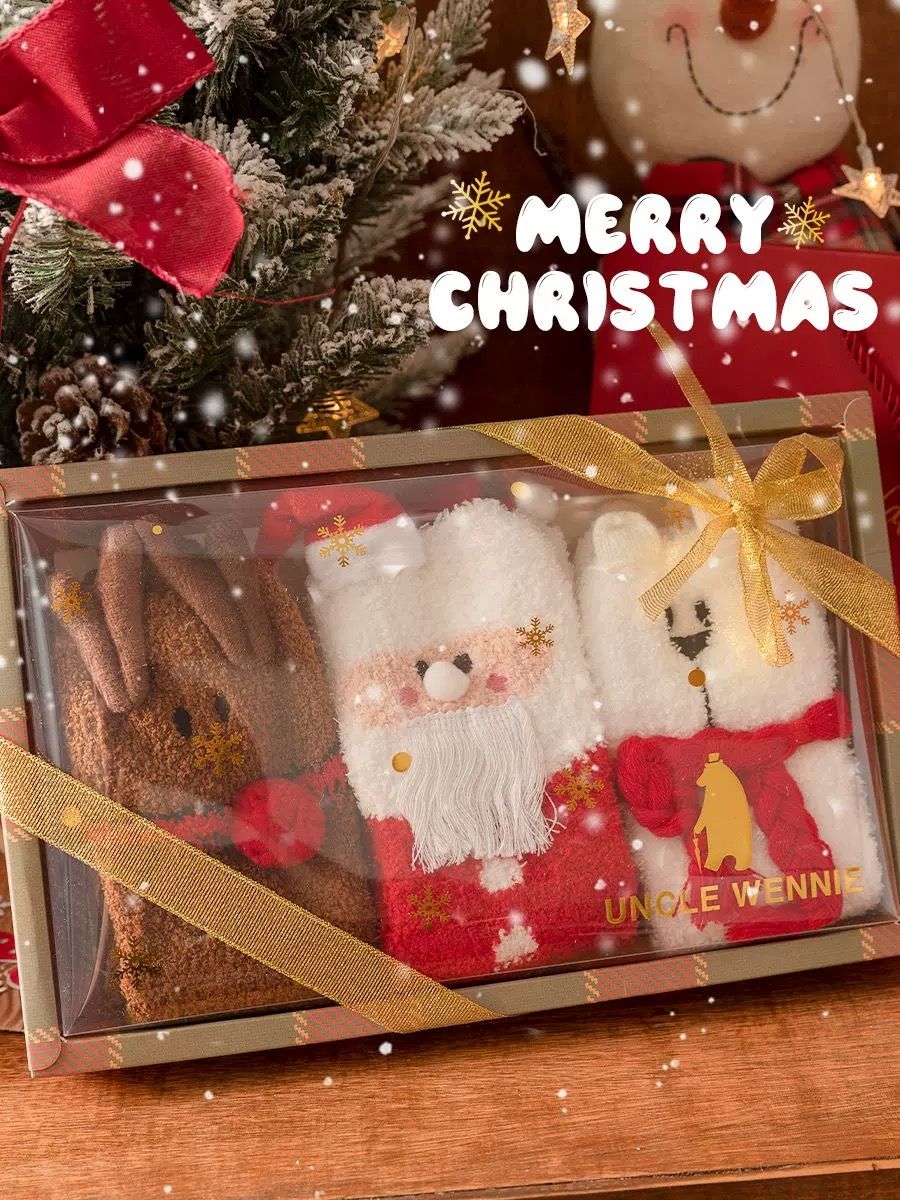 Set Tất Nhung San Hô Uncle Wennie (kèm hộp và túi xách)