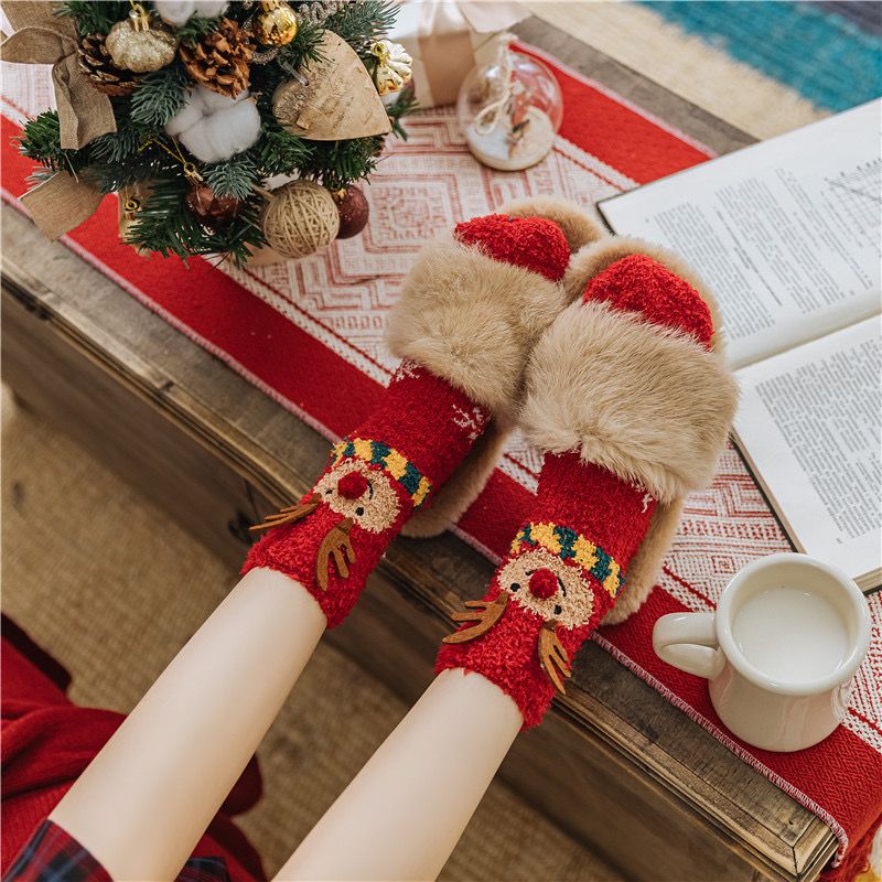 Tất Nhung San Hô Christmas Happy