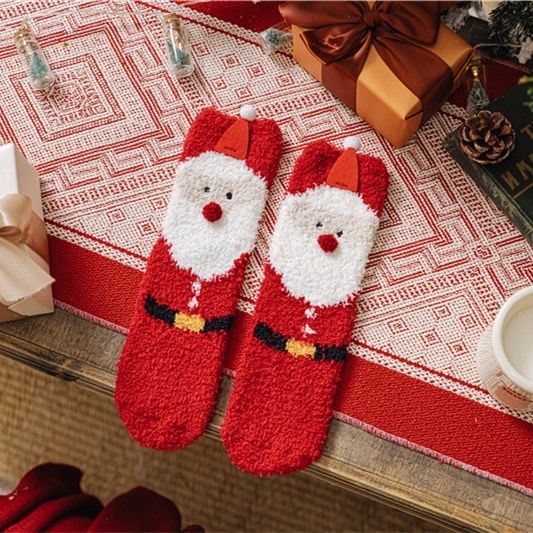 Tất Nhung San Hô Christmas Happy