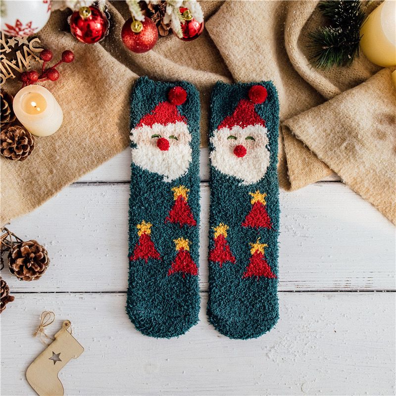 Tất Nhung San Hô Christmas Happy