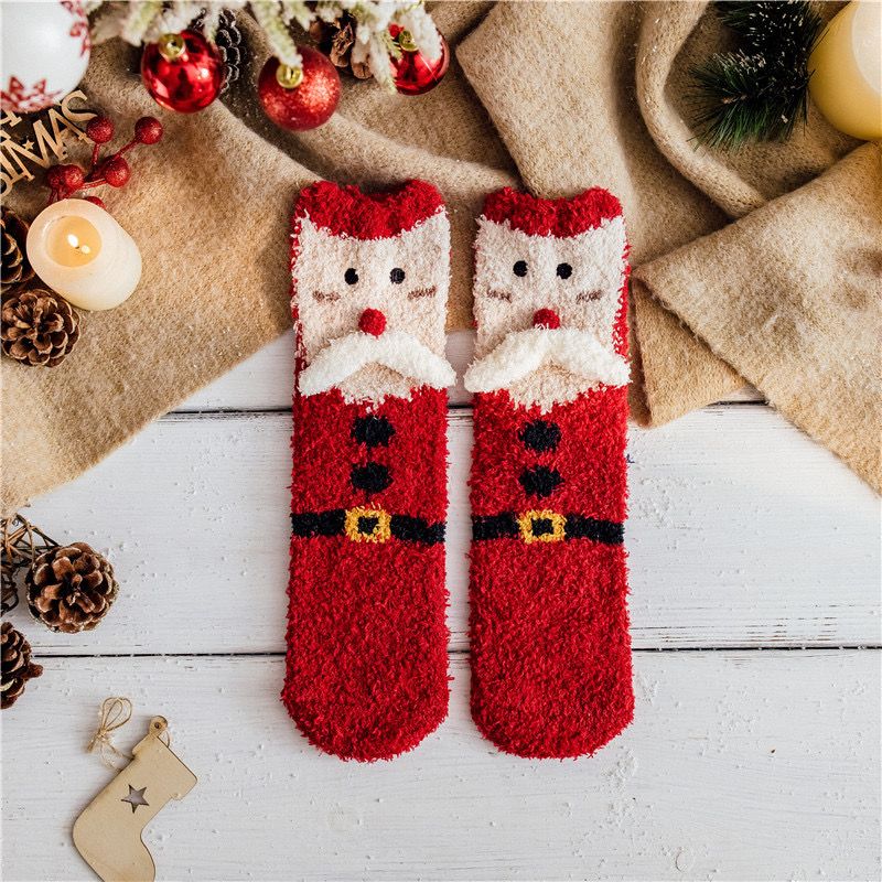 Tất Nhung San Hô Christmas Happy