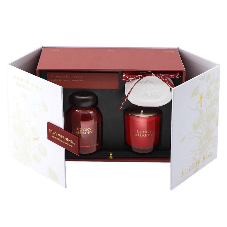 Gift Set Nến Thơm, Tinh Dầu Lucky & Happy