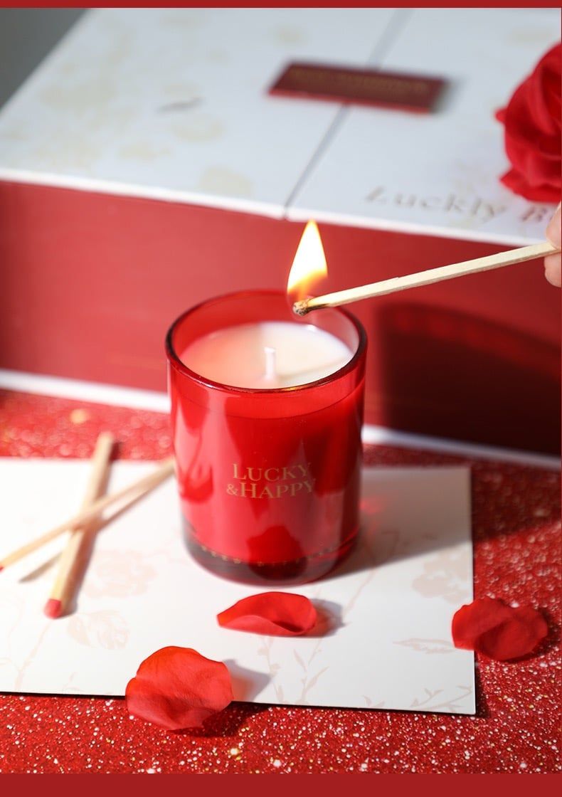 Gift Set Nến Thơm, Tinh Dầu Lucky & Happy