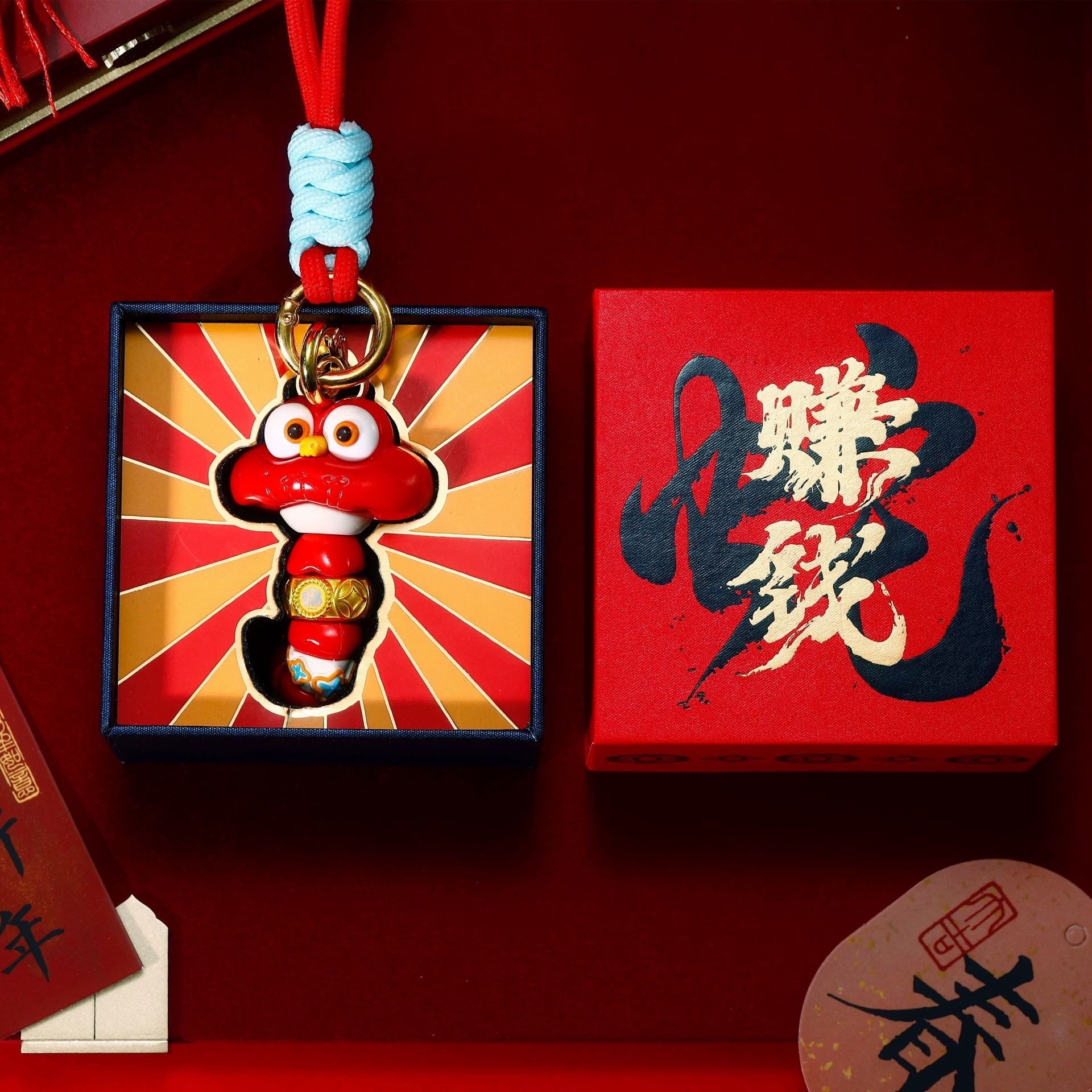 Móc Khoá Rắn Làm Giàu