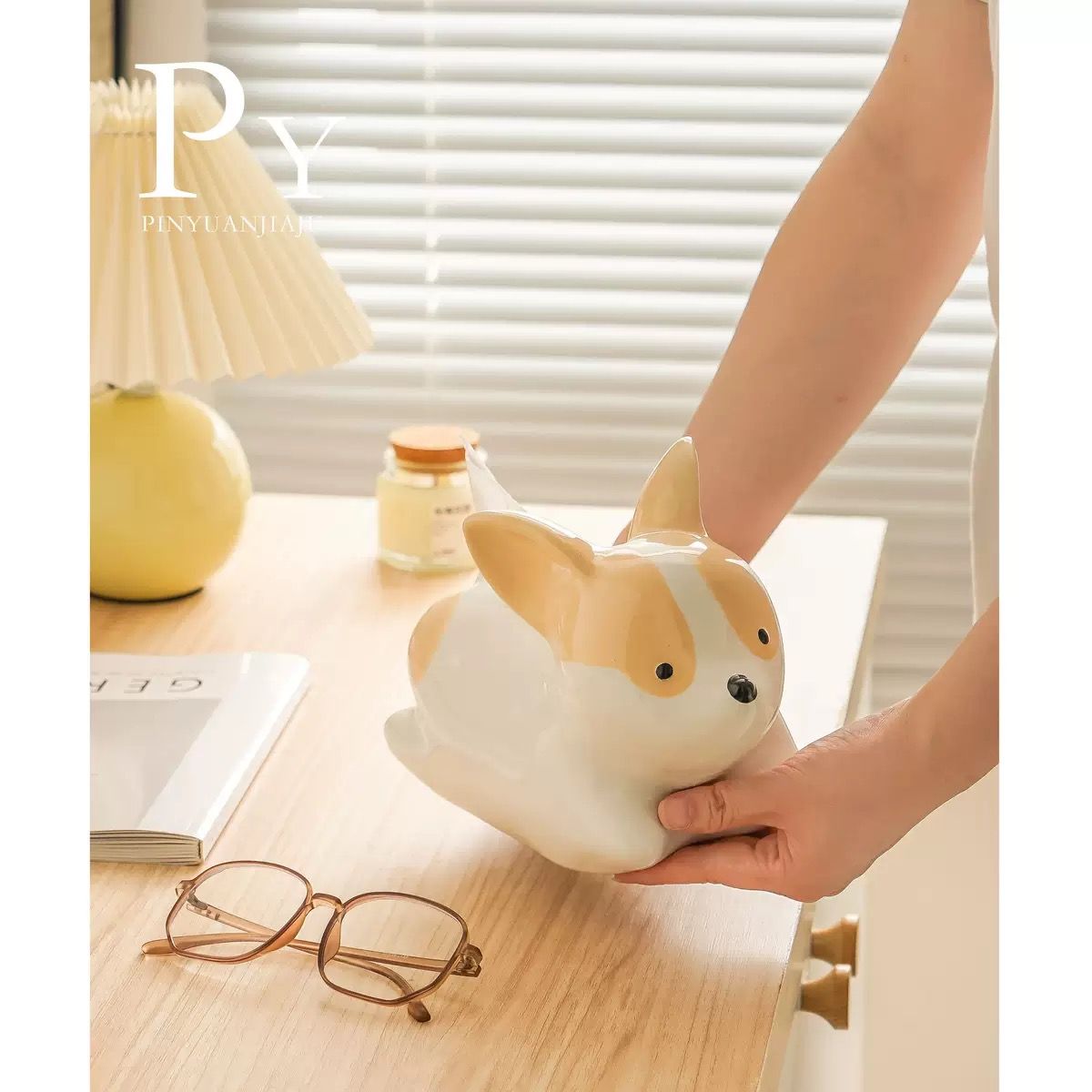 Hộp Đựng Khăn Giấy Corgi