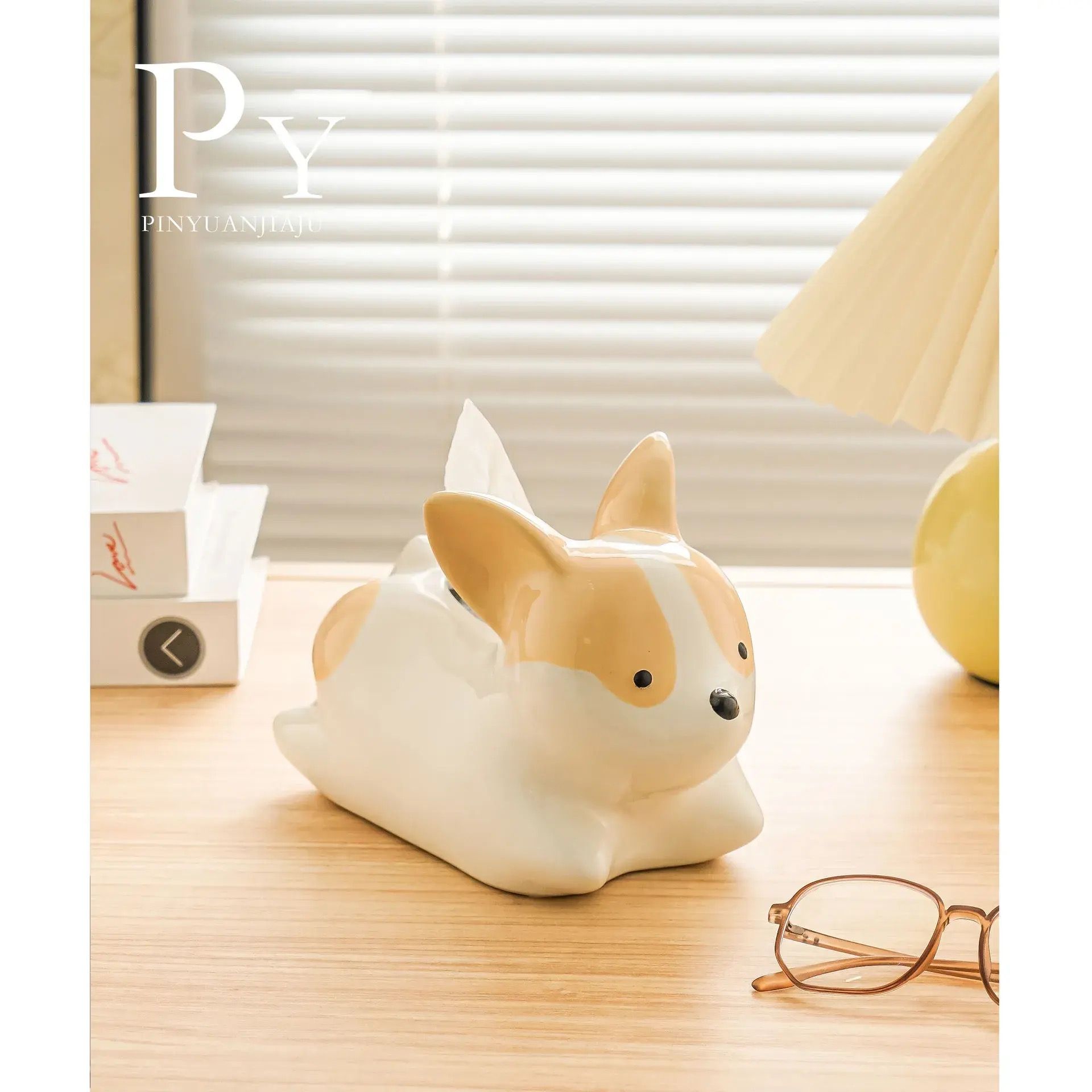 Hộp Đựng Khăn Giấy Corgi