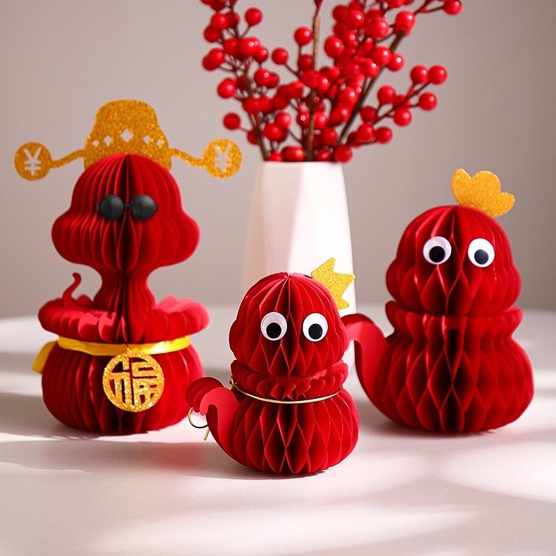 Rắn Origami Trang Trí Năm Mới