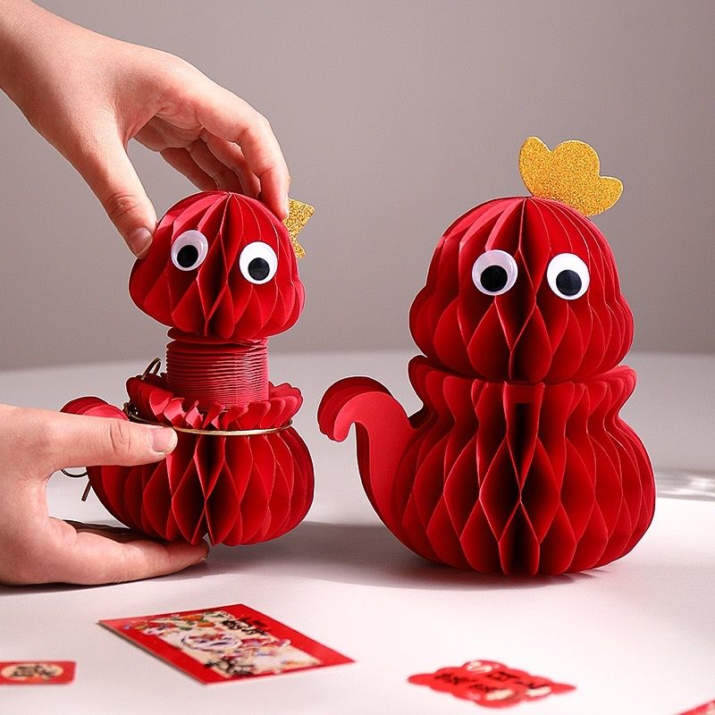 Rắn Origami Trang Trí Năm Mới