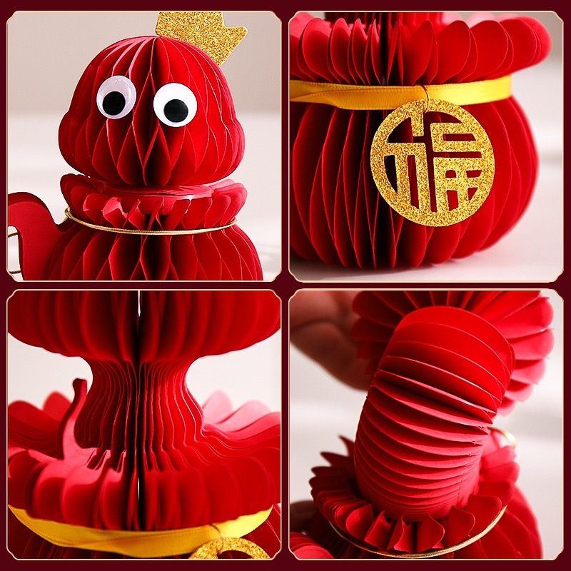 Rắn Origami Trang Trí Năm Mới