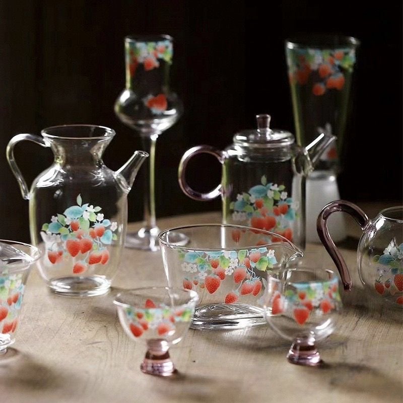 Bộ Trà Cụ Thuỷ Tinh Berry