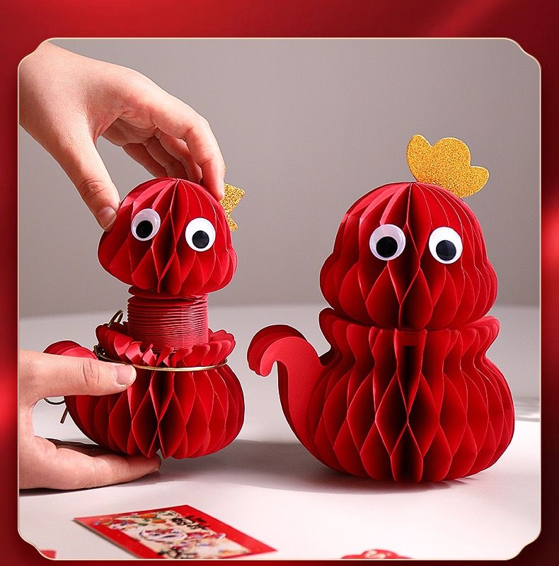 Rắn Origami Trang Trí Năm Mới