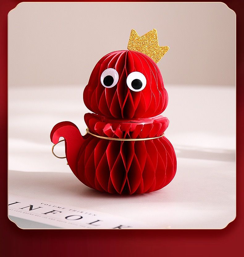 Rắn Origami Trang Trí Năm Mới