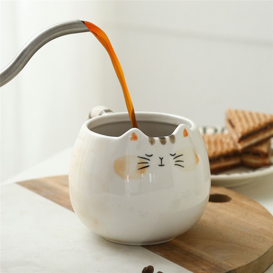 Cốc Mèo Vẽ Tay