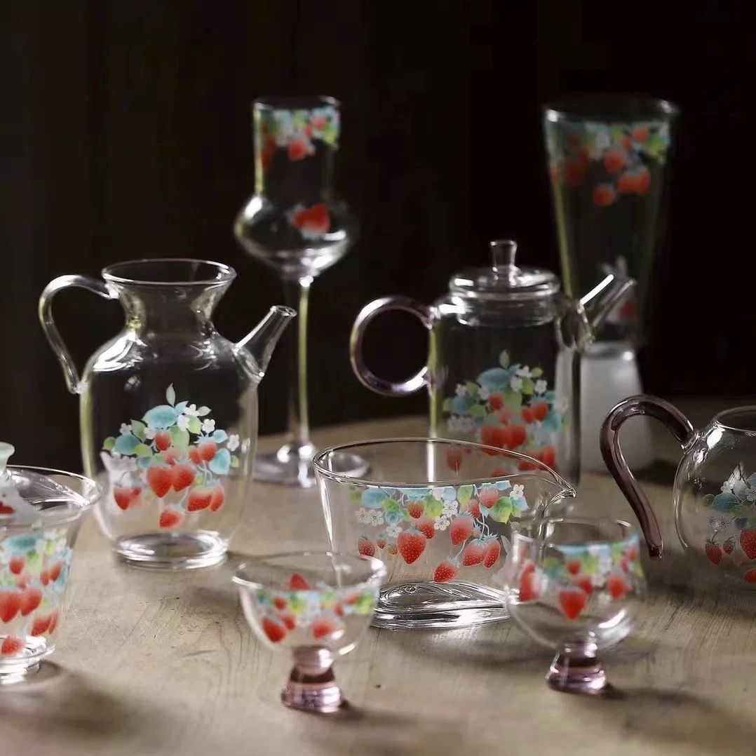 Bộ Trà Cụ Thuỷ Tinh Berry