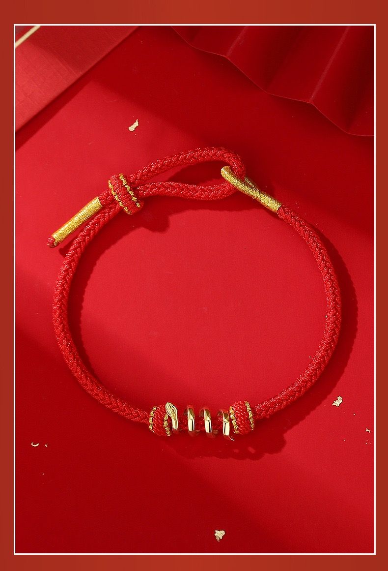 Vòng Tay Rắn May Mắn Vàng 14k