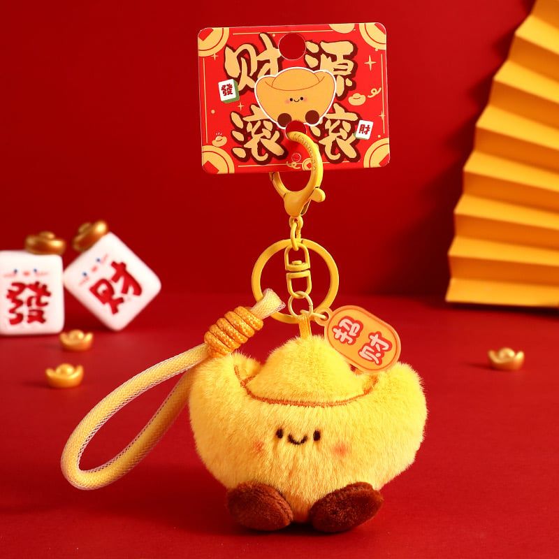 Móc Khoá Thỏi Vàng May Mắn