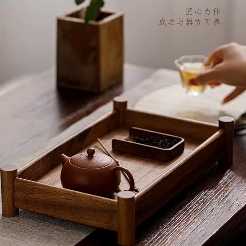 Khay Retro Gỗ Óc Chó