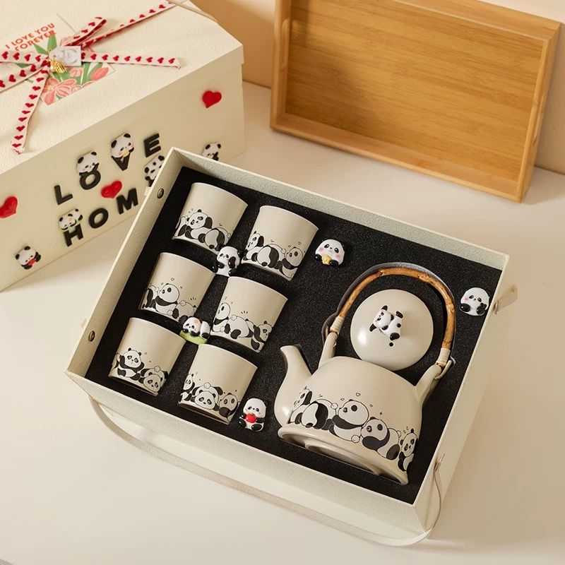 Gift Box Bộ Ấm Trà Gấu Trúc