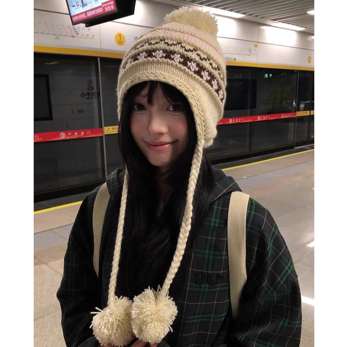 Mũ Len Dệt Kim Little Fair Isle