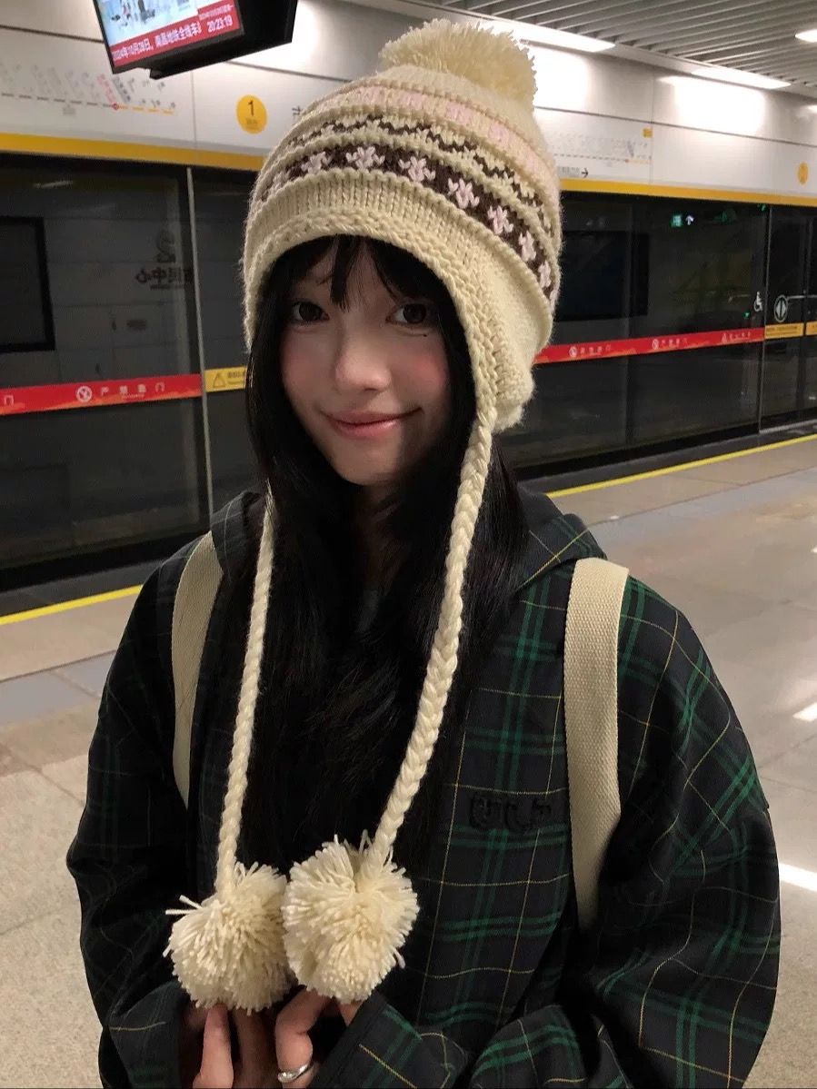 Mũ Len Dệt Kim Little Fair Isle