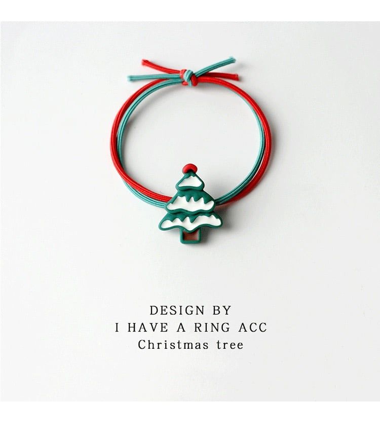 Chun Buộc Tóc Noel Xanh Đỏ