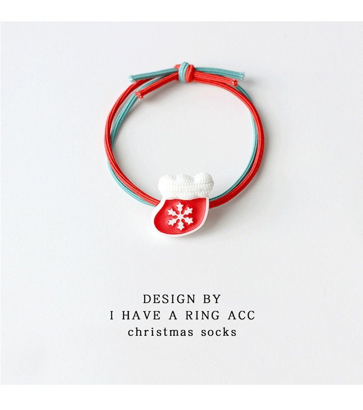 Chun Buộc Tóc Noel Xanh Đỏ