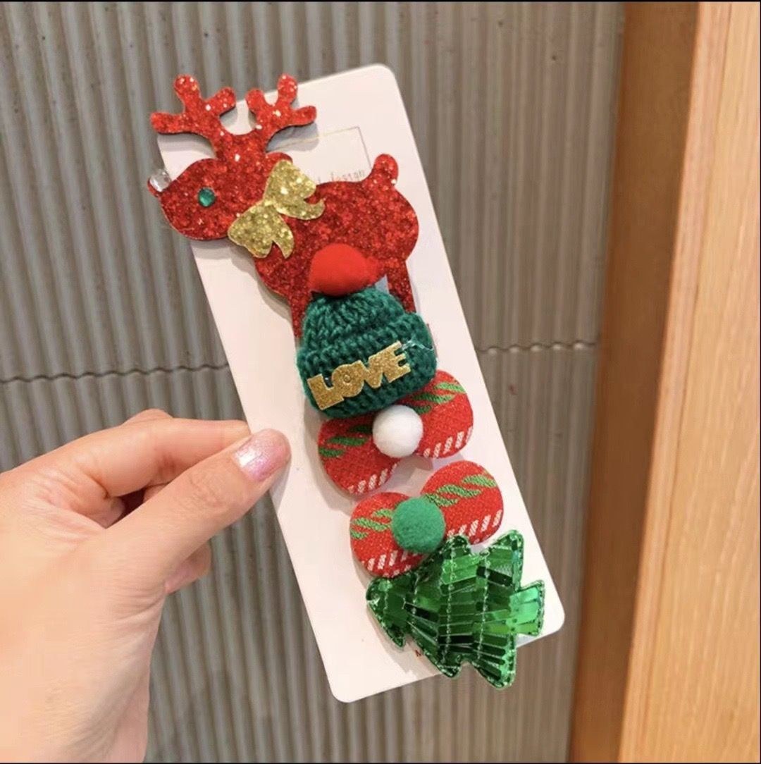 Bộ 5 Phụ Kiện Tóc Giáng Sinh Dễ Thương