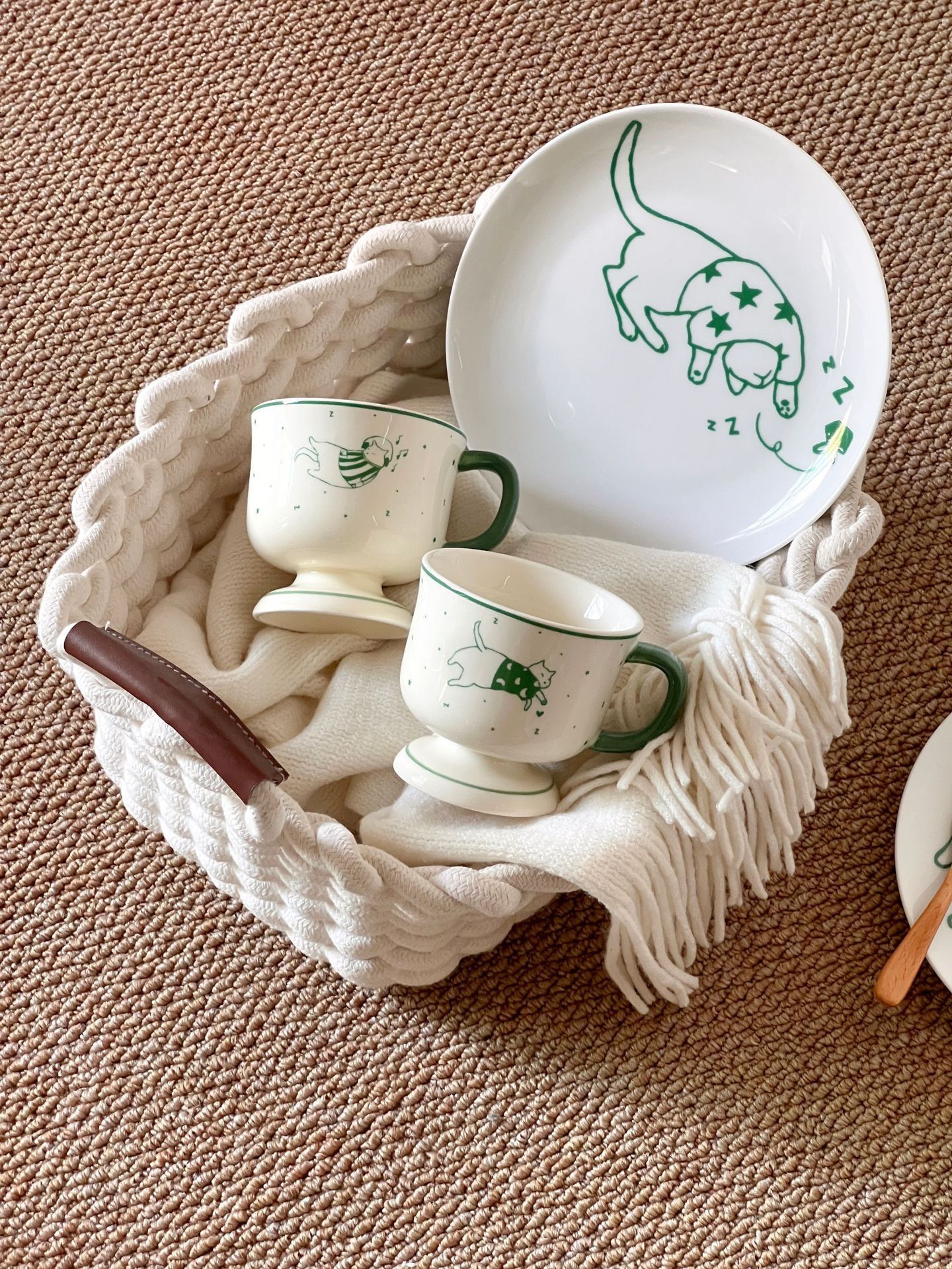 Cốc Mèo Xanh Dễ Thương