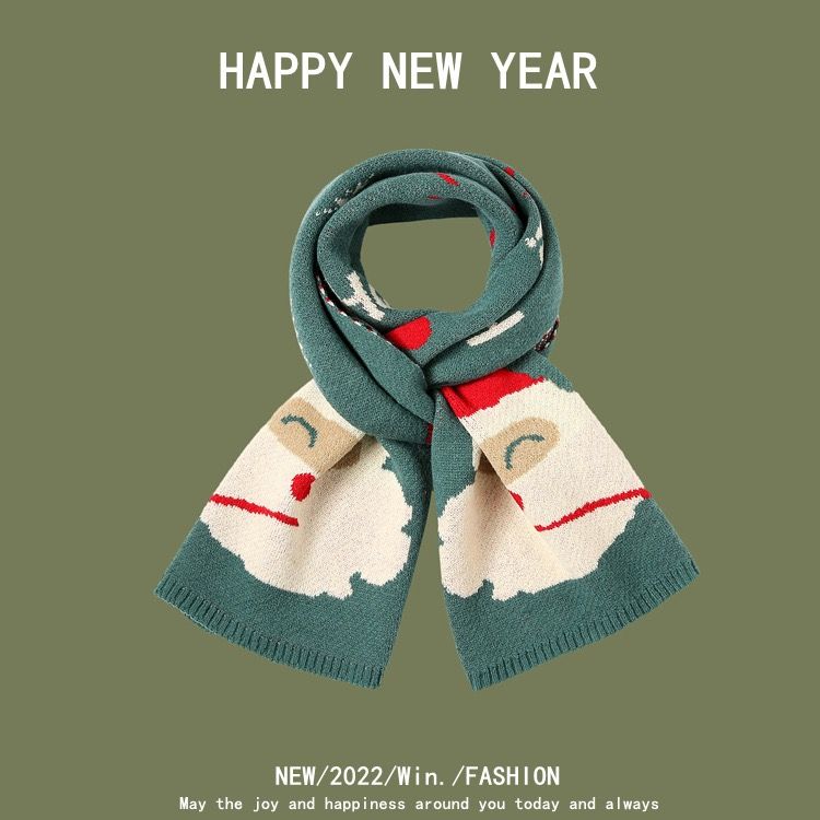 Khăn Choàng Ông Già Noel Xanh