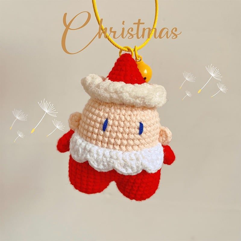Móc Khoá Giáng Sinh Handmade Ông Già Béo