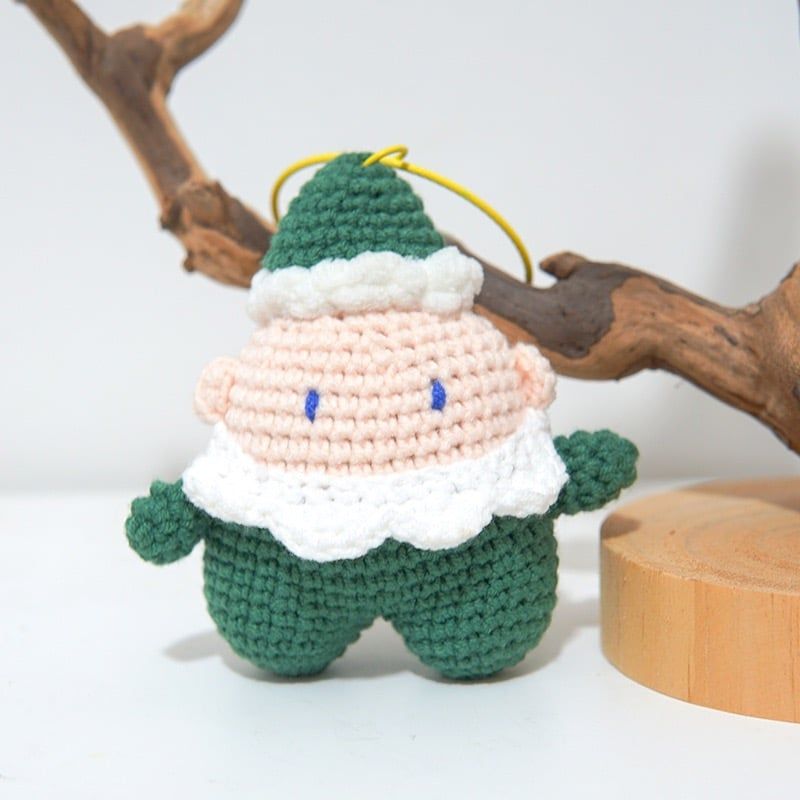 Móc Khoá Giáng Sinh Handmade Ông Già Béo