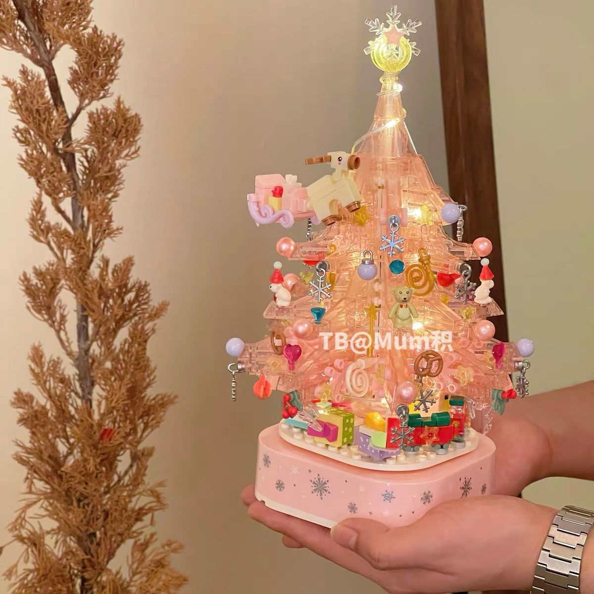 Bộ Lego Cây Thông Noel Pha Lê