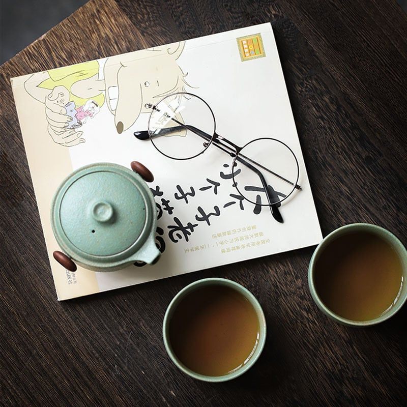 Bộ Trà Song Ẩm Bluestone Glaze