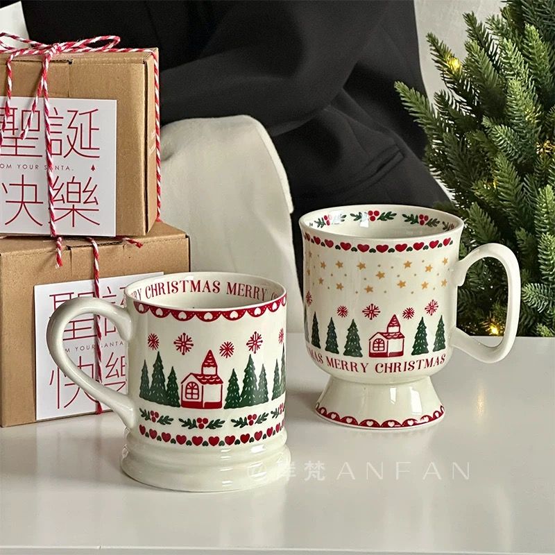 Cốc Ngôi Nhà Bắc Âu Xmas