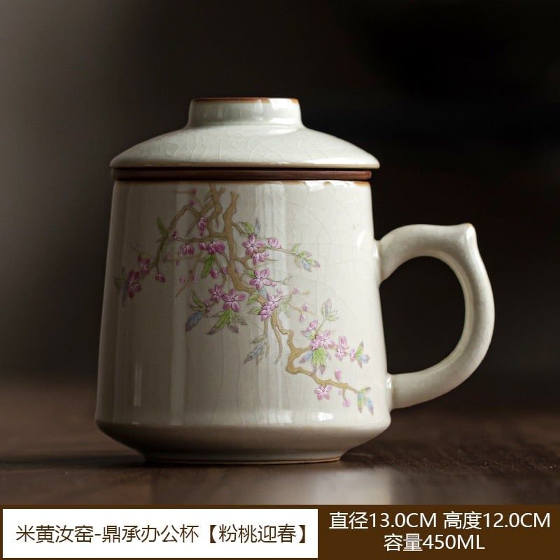 Cốc Trà Kèm Lọc Đào Xuân