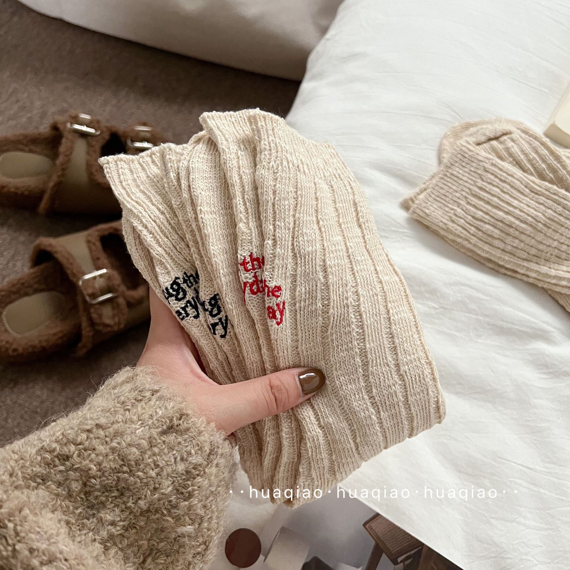 Tất Cotton Sợi Retro Kiểu Nhật