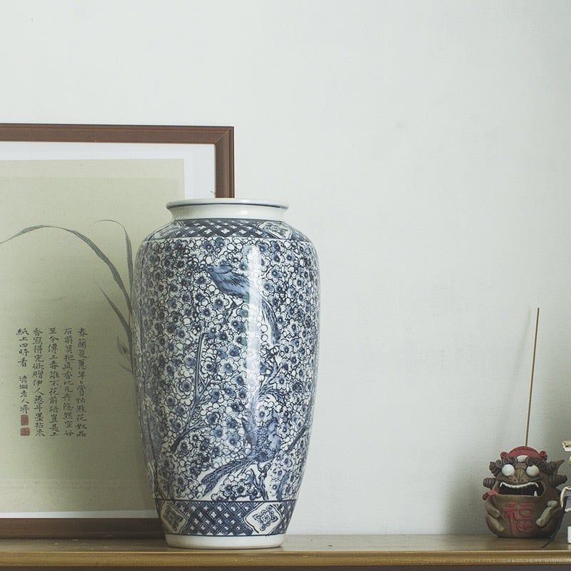 Bình Hoa Mận Retro