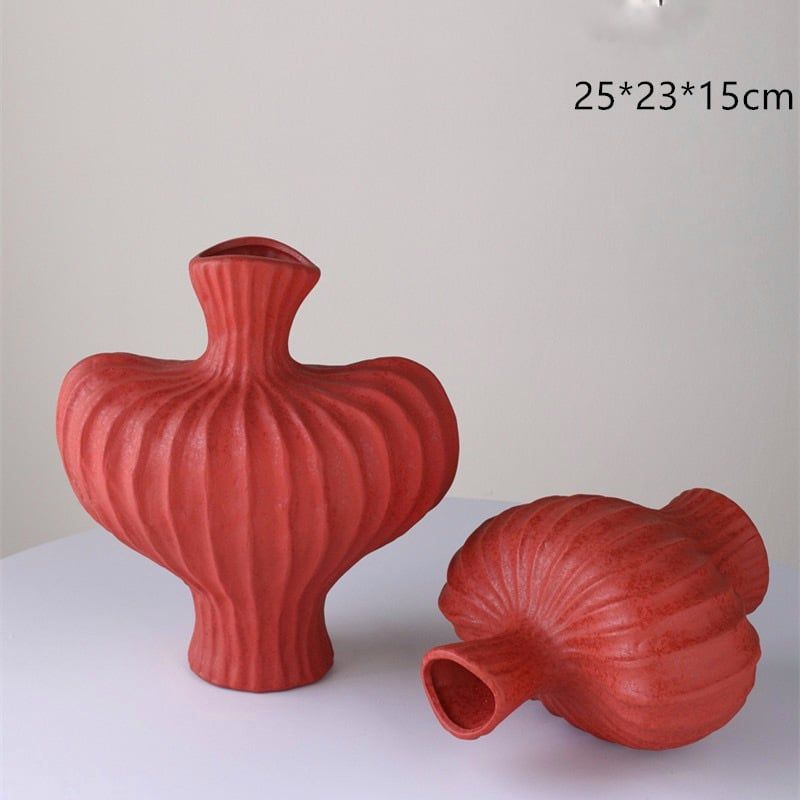 Bình Hoa Gốm Sứ Phong Cách Wabi-Sabi