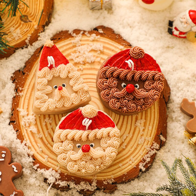 Nến Thơm Bánh Mousse Ông Già Noel