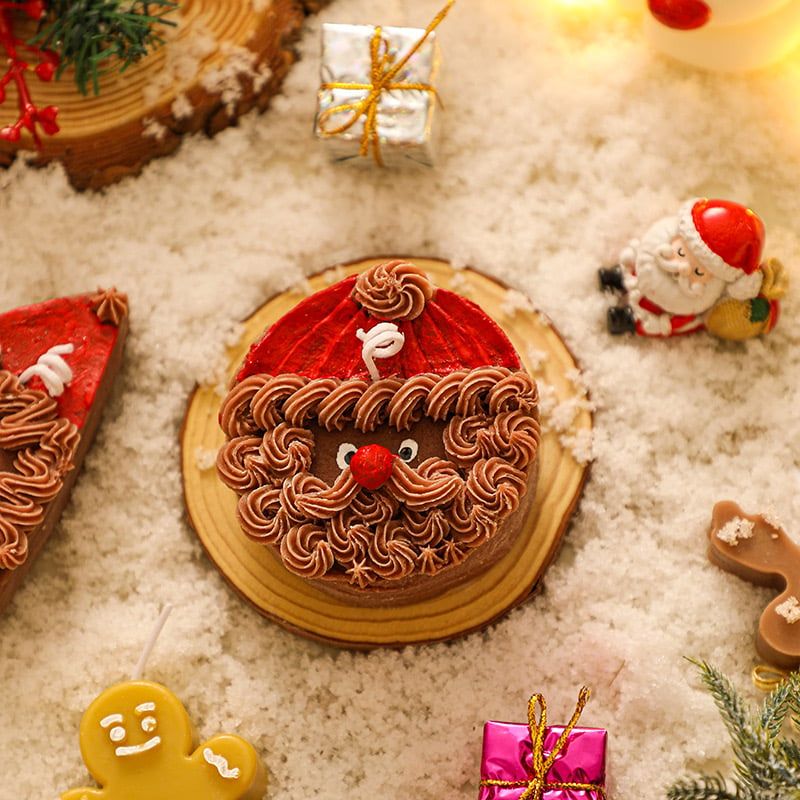 Nến Thơm Bánh Mousse Ông Già Noel
