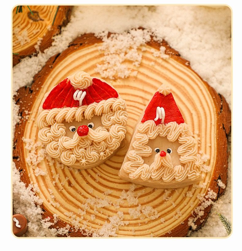 Nến Thơm Bánh Mousse Ông Già Noel