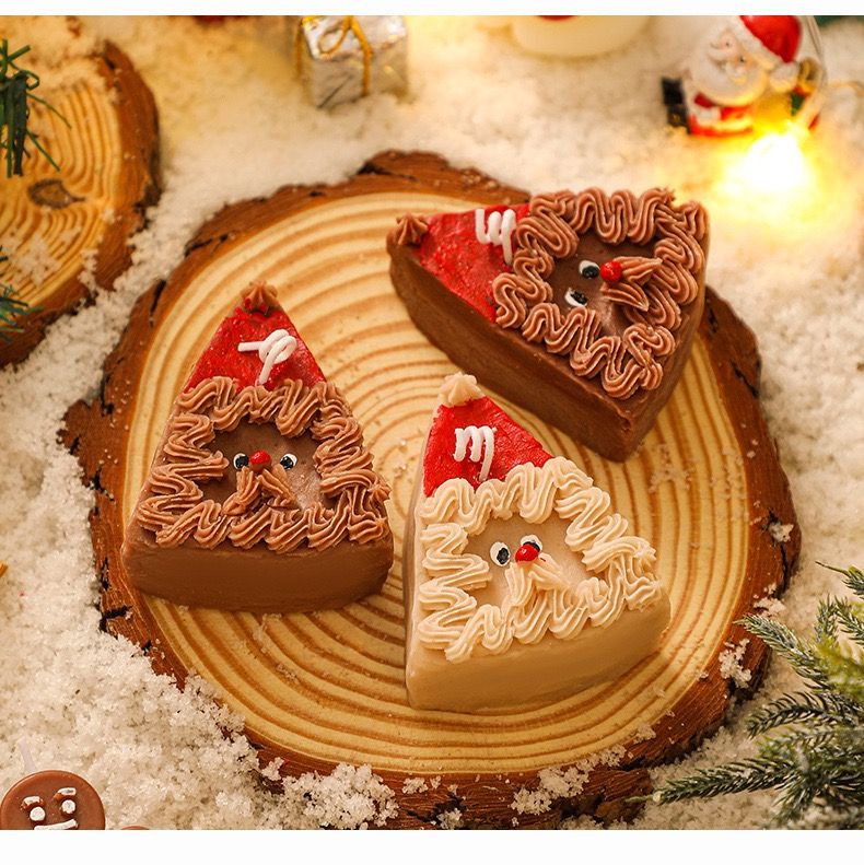Nến Thơm Bánh Mousse Ông Già Noel