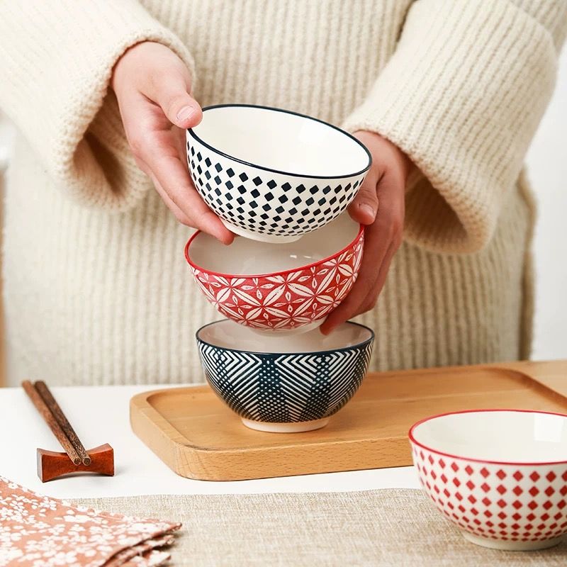 Bộ Bát Ăn Phong Cách Cổ Điển Nhật Bản