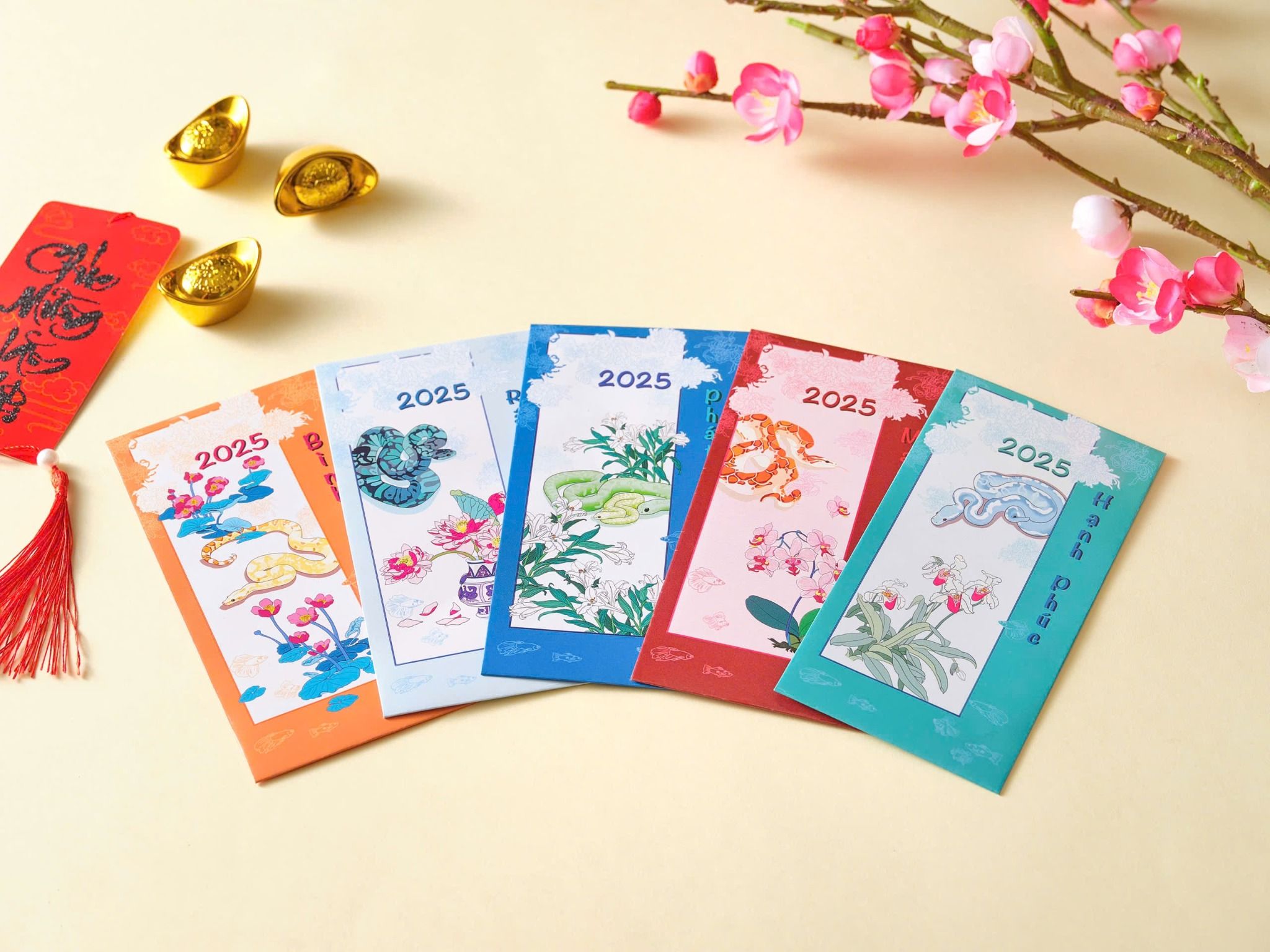 Set 5 Phong Bao Lì Xì