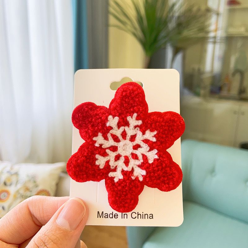 Kẹp Tóc, Trâm Cài Thêu Xmas